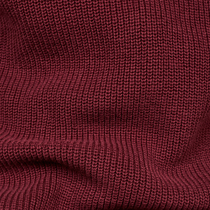 G-Star RAW® Fisher Round Neck Knitted Sweater レッド fabric shot