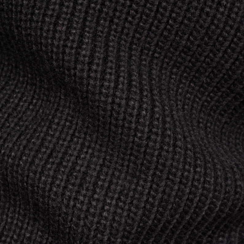 G-Star RAW® Jersey Weet Turtleneck Negro fabric shot