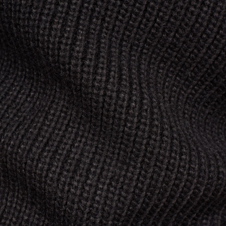 G-STAR® Weet Turtleneck Knitted Pullover Schwarz fabric shot