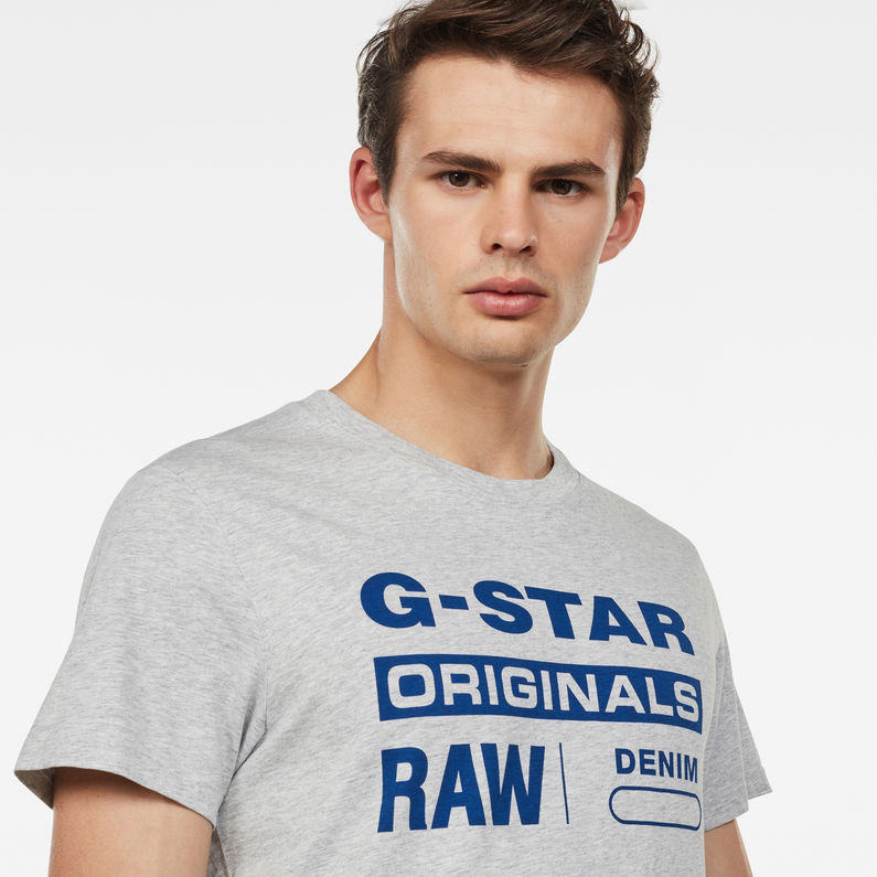 G-Star RAW® Graphic 8 T-Shirt Gris