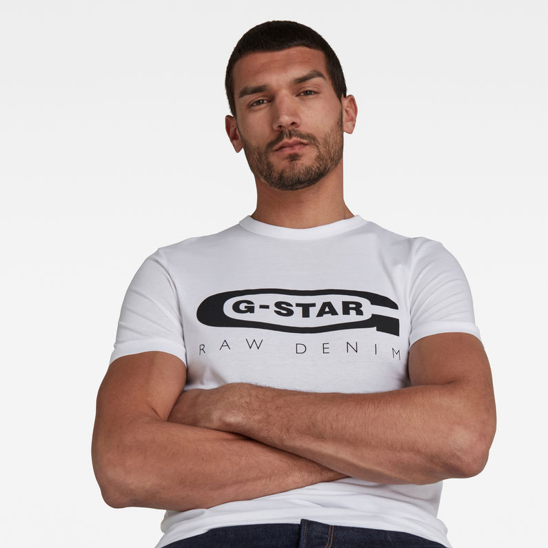 G-Star RAW® Graphic 4 T-Shirt White detail shot