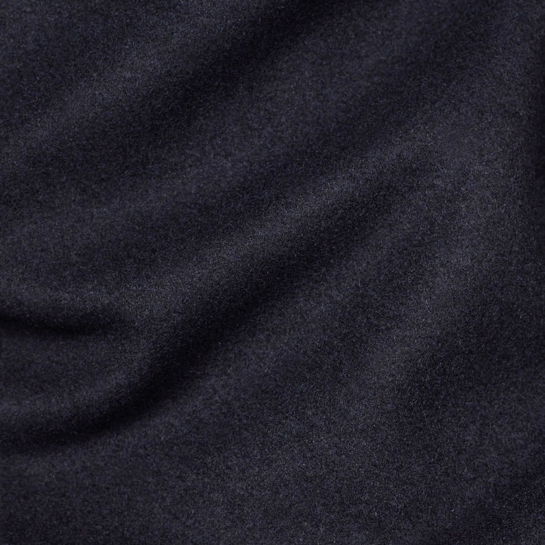 G-Star RAW® Trench Empral Wool Bleu foncé fabric shot