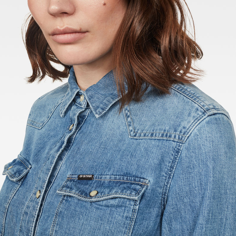 G-STAR® 3301 Blouse Midden blauw