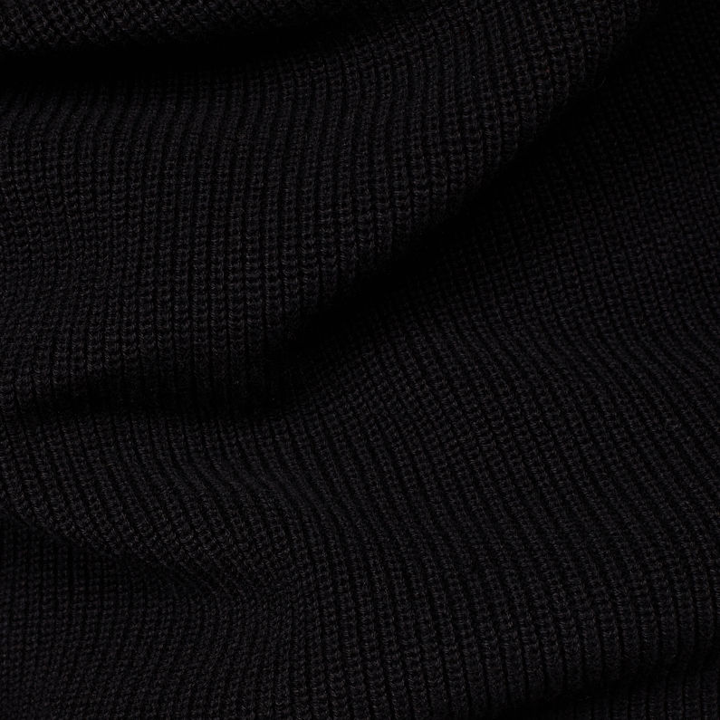 G-Star RAW® Fisher Knitted Sweater Black fabric shot