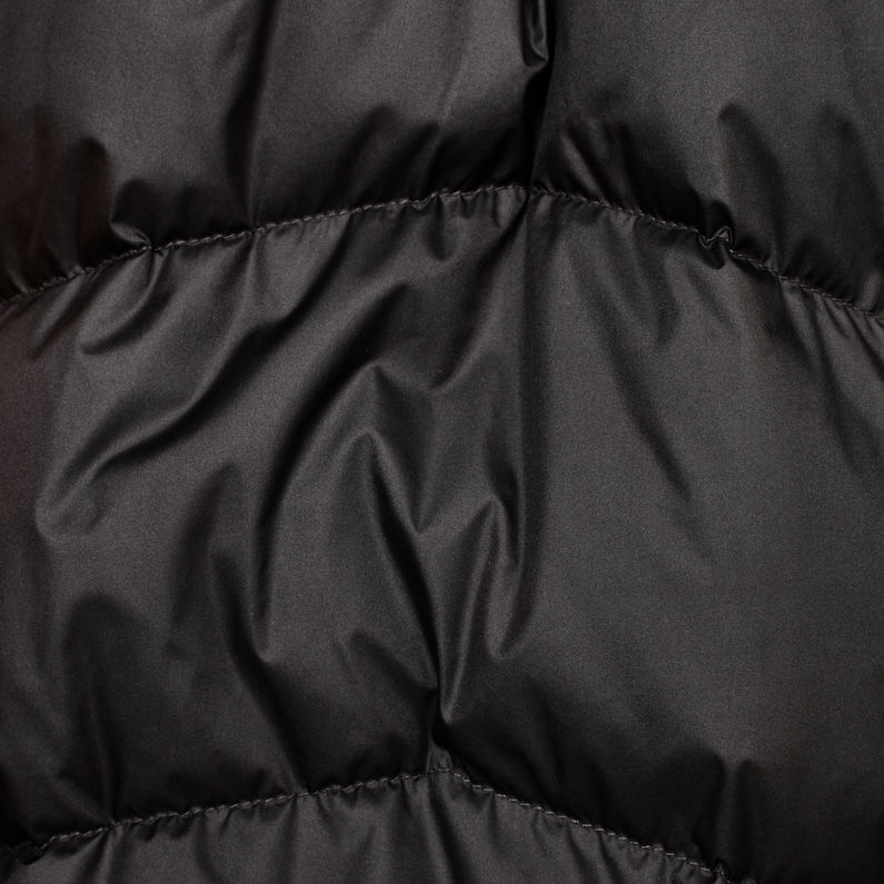 G-Star RAW® Parka Whistler Down Long Noir fabric shot