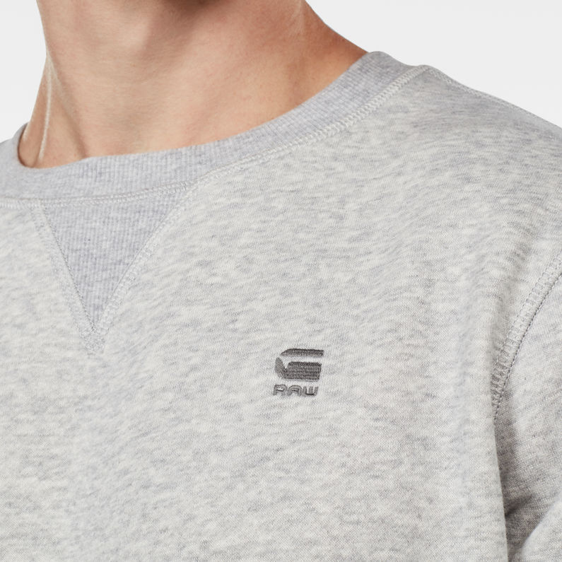 G-Star RAW® Premium Core Sweater Grey detail shot