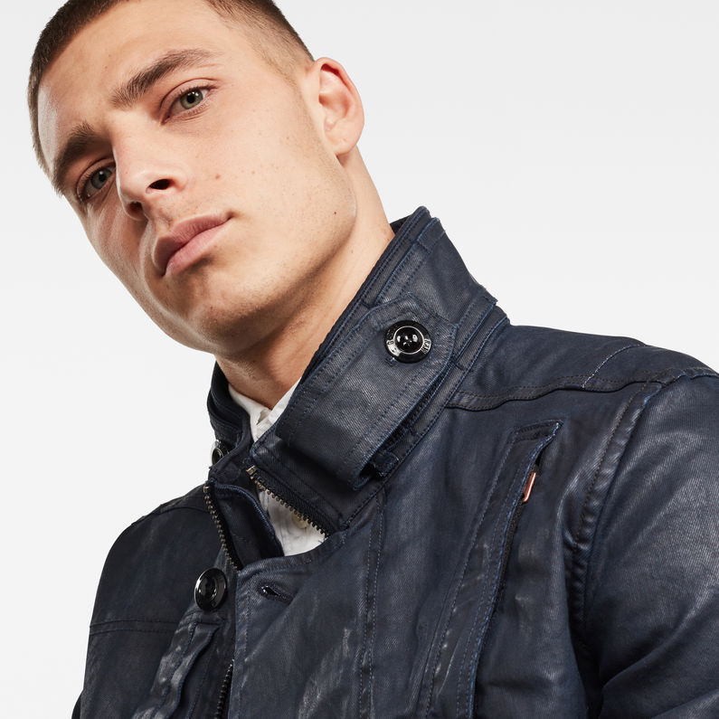 G-Star RAW® Citishield Denim Coat Dark blue detail shot