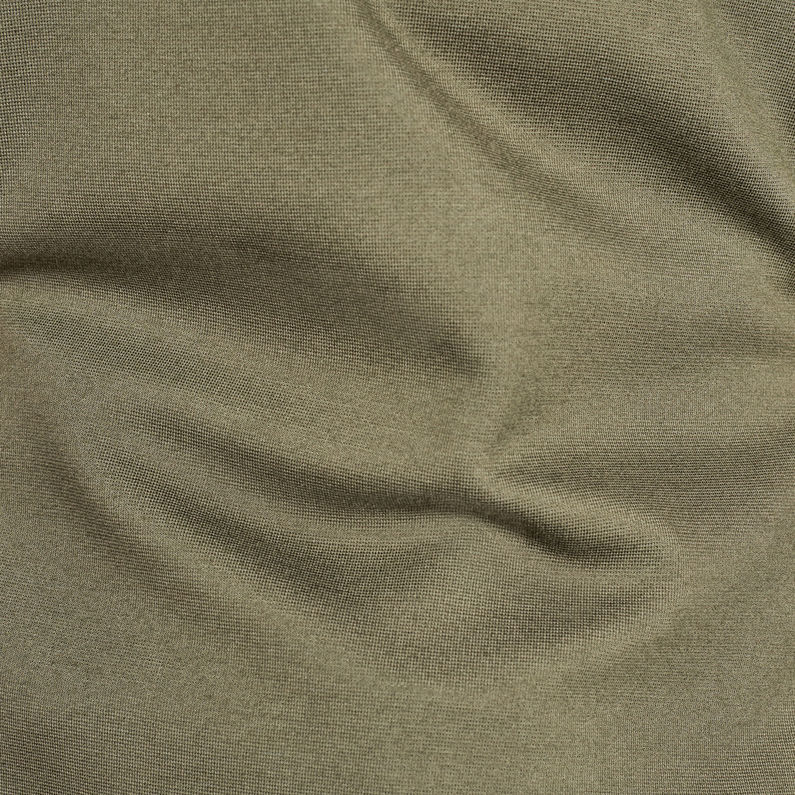 G-Star RAW® Nostelle Fyx Biker Half Zip Sweater Green fabric shot