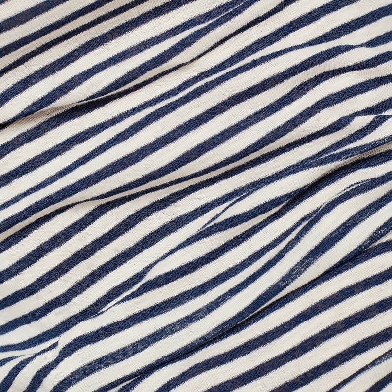 G-Star RAW® Zovas Yarn Dyed Stripe Slim Top Mittelblau