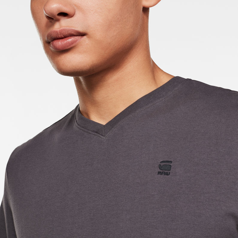 G-Star RAW® T-shirt Base-S Gris detail shot