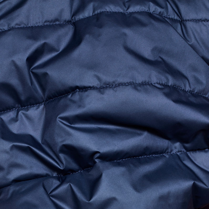 G-Star RAW® Veste à capuche Attacc Quilted Bleu foncé fabric shot