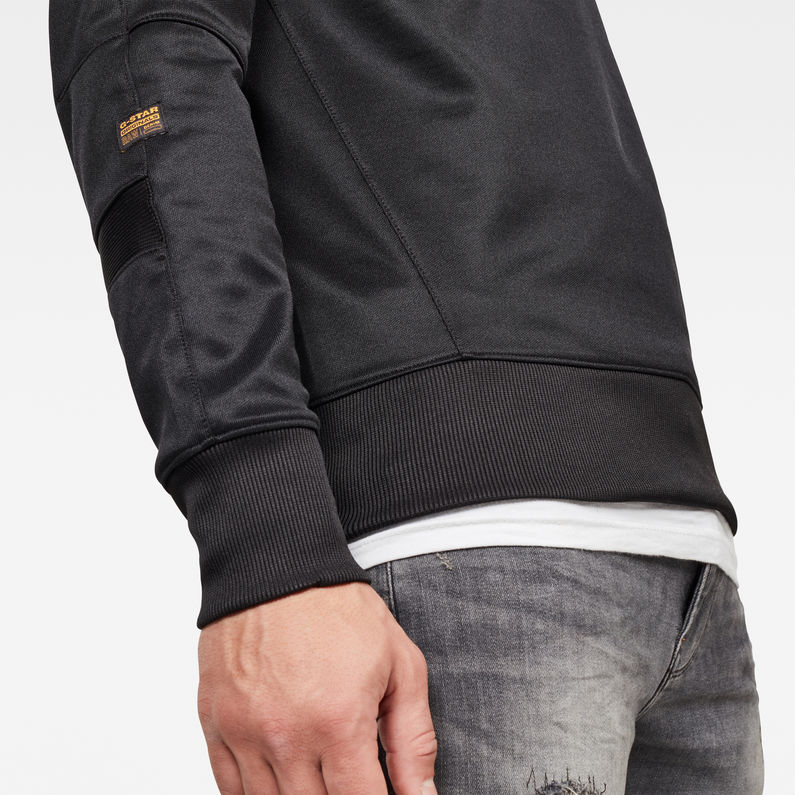 G-Star RAW® Motac Slim Hooded Sweater ブラック detail shot