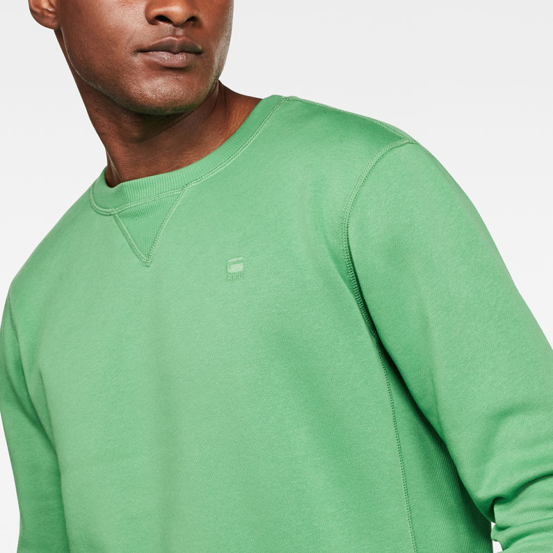 G-Star RAW® Premium Core Sweater Groen detail shot