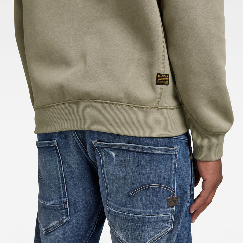 G-Star RAW® Premium Core Sweater Green detail shot
