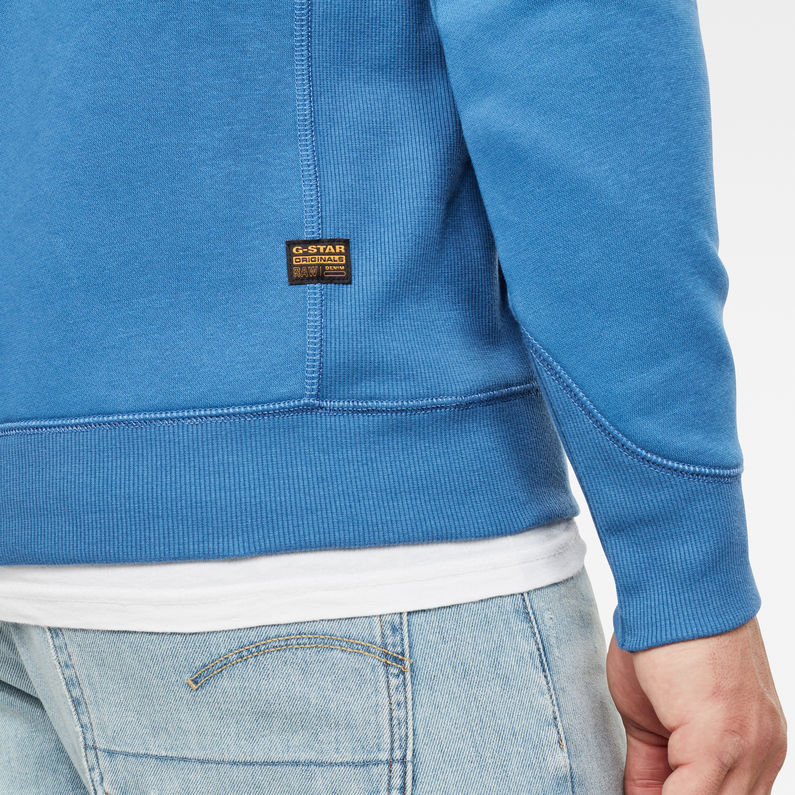 G-Star RAW® Premium Core Sweater Medium blue detail shot