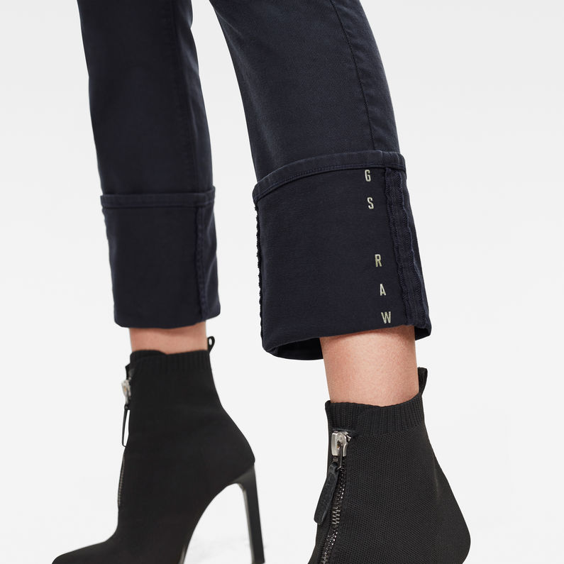 G-Star RAW® 4311 Noxer High Straight Pants Dark blue detail shot