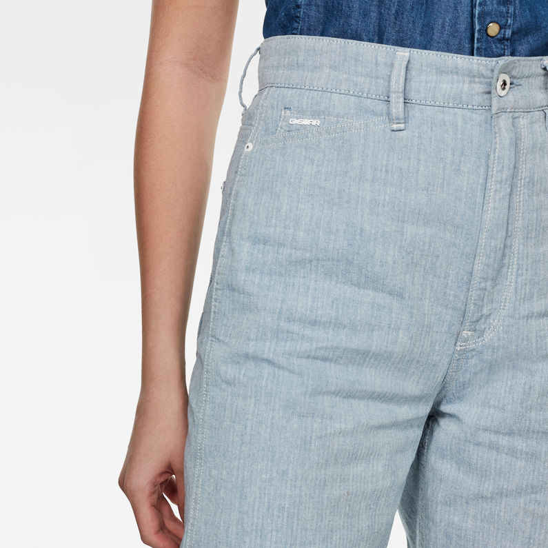 G-Star RAW® Revynn Ultra High Boyfriend Pants Light blue detail shot