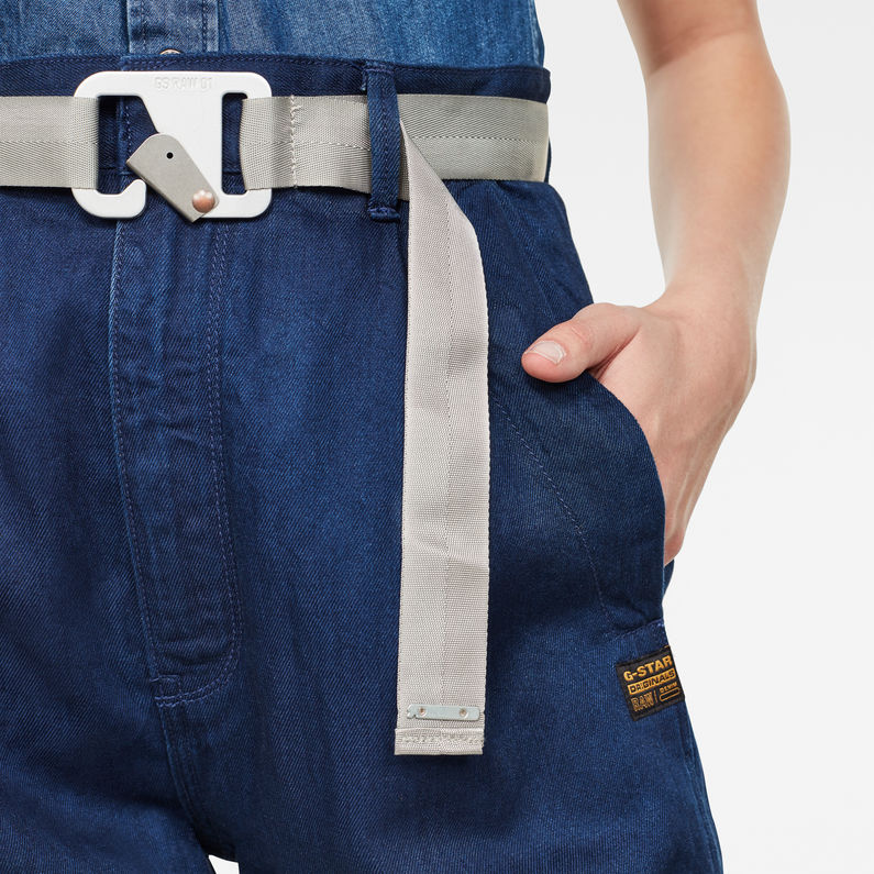 G-STAR® Chino short wmn Bleu foncé detail shot