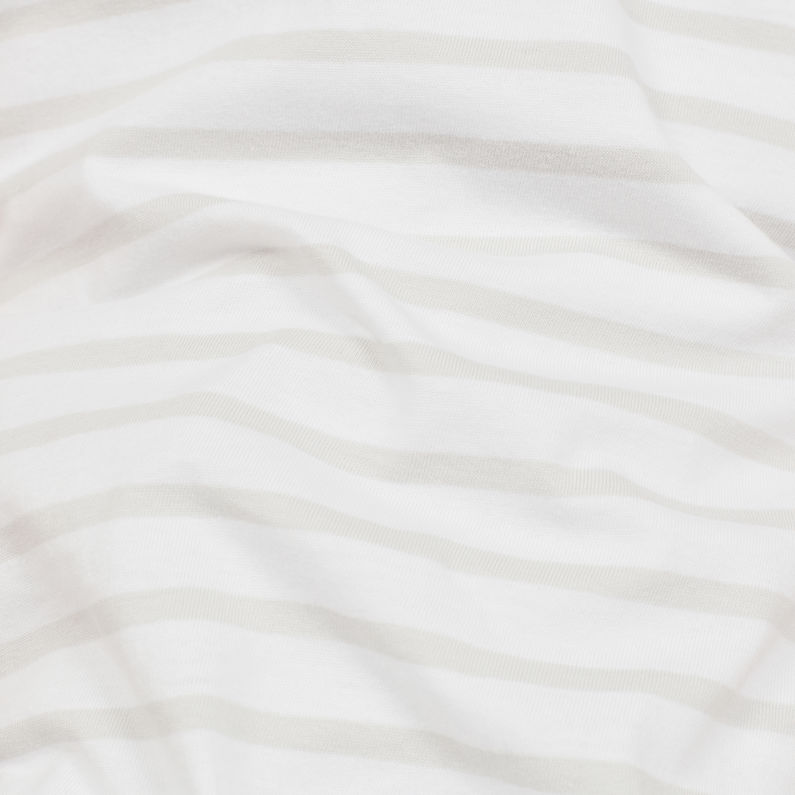 G-Star RAW® Korpaz Stripe GR Slim T-Shirt White fabric shot