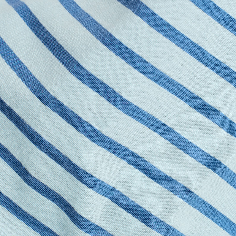 G-Star RAW® Korpaz Stripe GR Slim T-Shirt Medium blue fabric shot