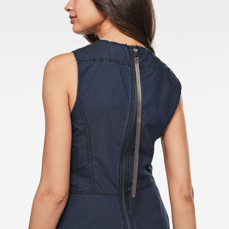 G-Star RAW® Fit and Flare Jurk Donkerblauw
