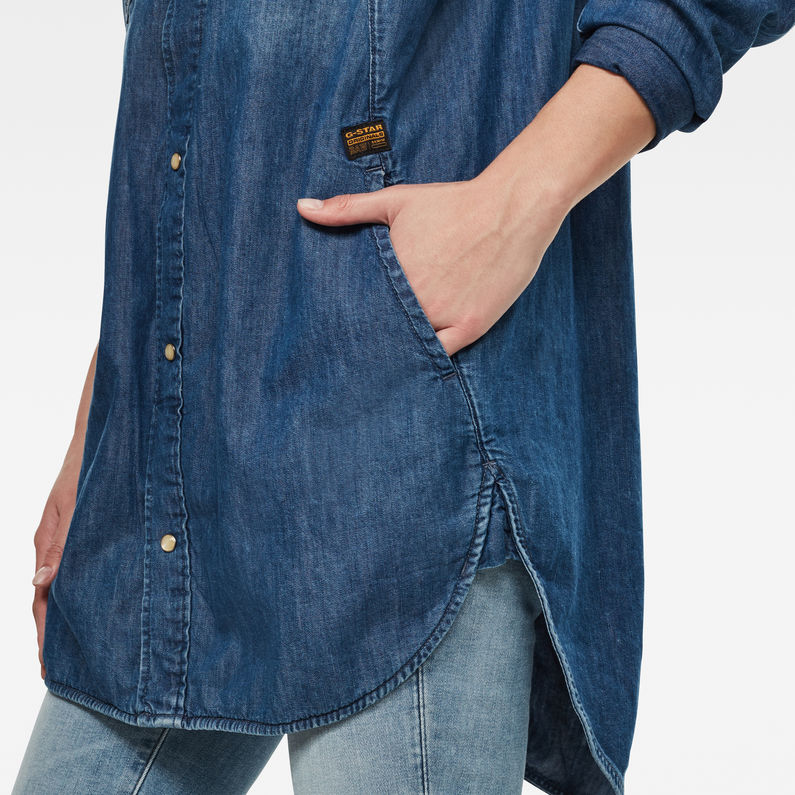 G-Star RAW® Camisa Tacoma Boyfriend Azul intermedio