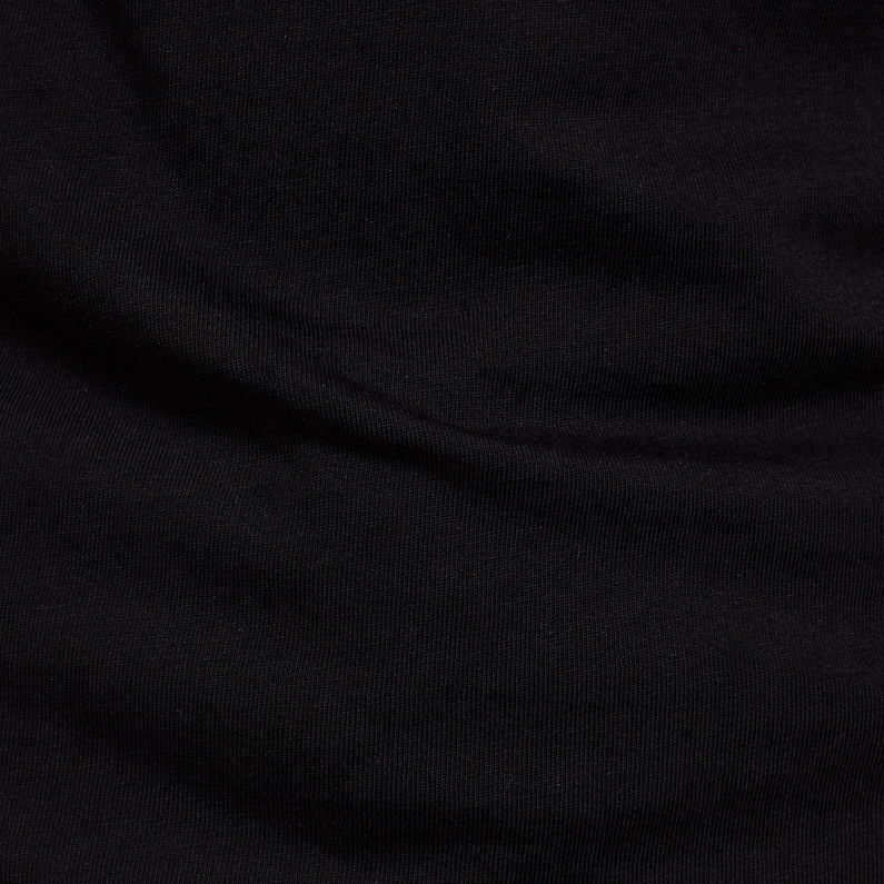 G-Star RAW® Perspective Logo GR Slim T-Shirt Black fabric shot