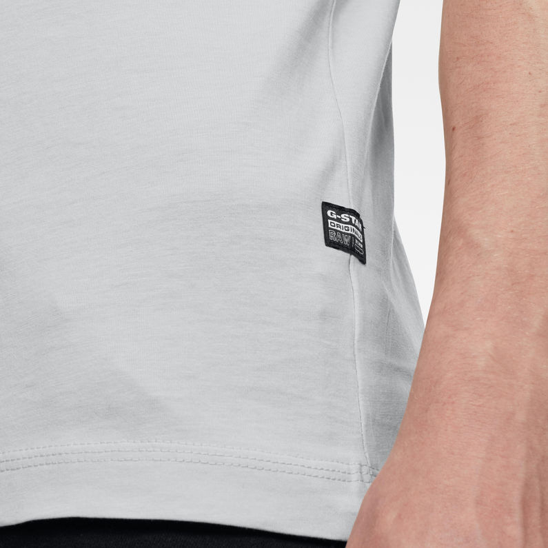 G-Star RAW® Chest Logo GR T-Shirt Grey detail shot