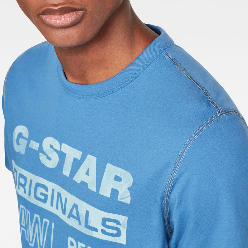 G-Star RAW® Originals Water GR T-Shirt Medium blue detail shot