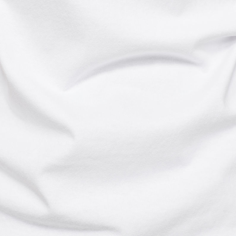 G-Star RAW® T-shirt Center Chest Logo GR Loose Blanc fabric shot