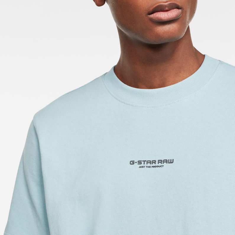G-Star RAW® Center Chest Logo GR Loose T-Shirt Light blue detail shot