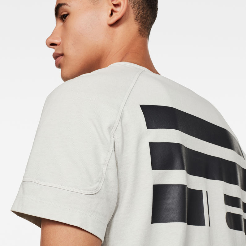 G-Star RAW® Korpaz Logos GR T-Shirt Grey detail shot