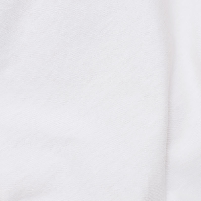 G-Star RAW® T-shirt One Cut and Sewn GR Blanc fabric shot