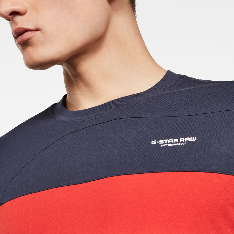 G-Star RAW® One Cut and Sewn GR T-Shirt Medium blue detail shot