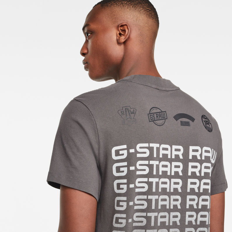 G-Star RAW® Multi Logo Pocket GR T-Shirt Grau detail shot