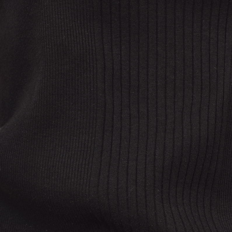 G-Star RAW® Rib Slim Tanktop Schwarz fabric shot