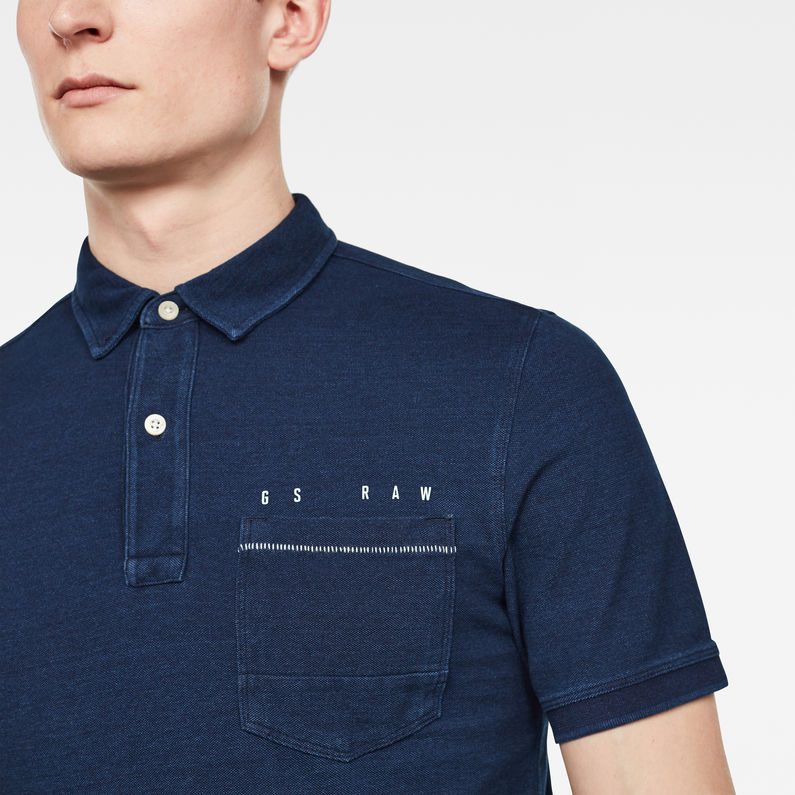 G-Star RAW® Polo Indigo Azul oscuro