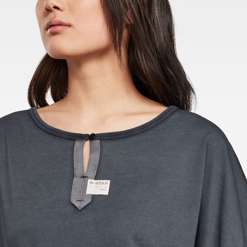 G-Star RAW® Haut Joosa Noir detail shot
