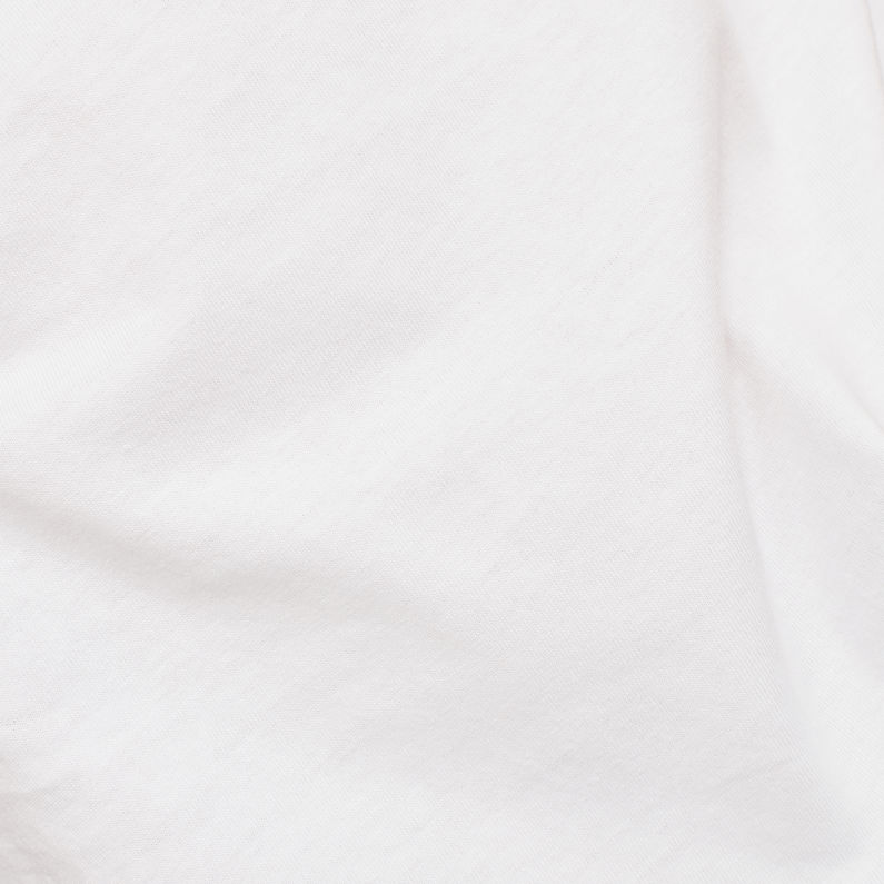 G-Star RAW® Flag Text GR Slim T-Shirt White fabric shot