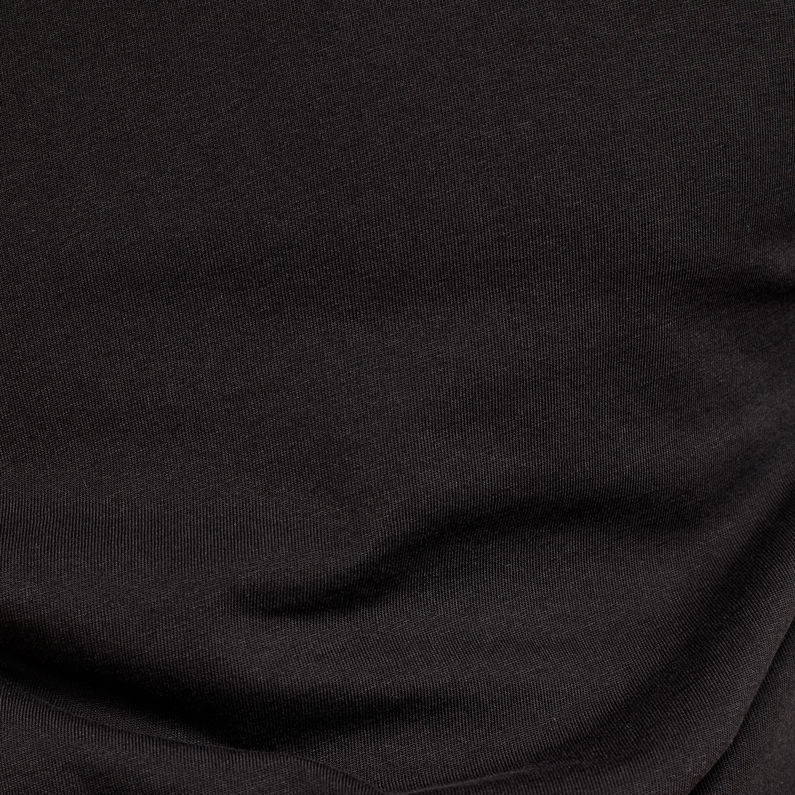 G-Star RAW® Flag Text GR Slim T-Shirt Black fabric shot