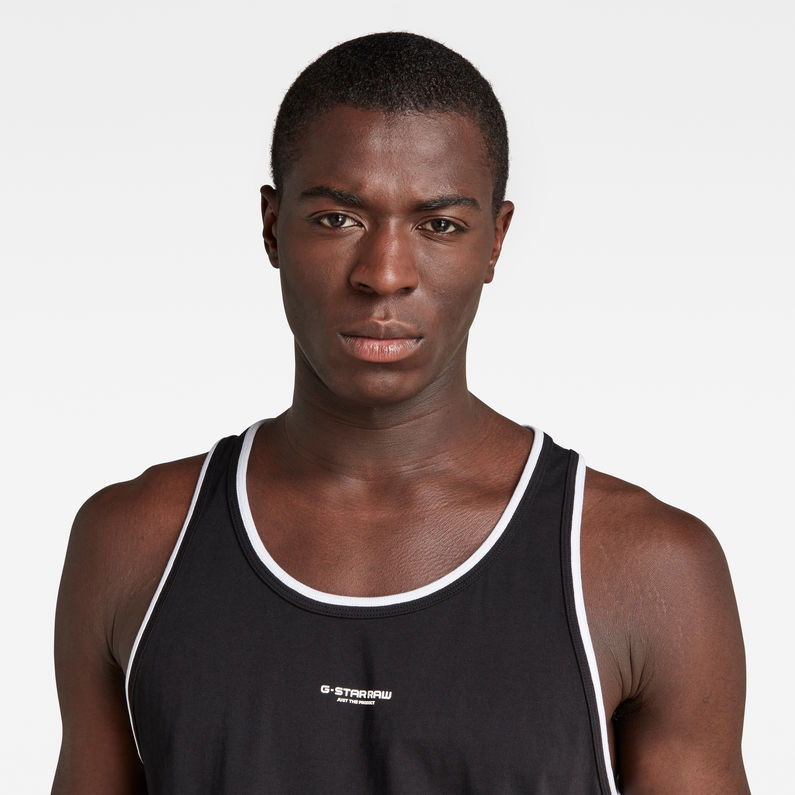 G-Star RAW® Lash GR Tank Top Black detail shot
