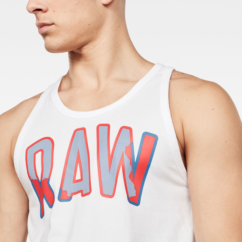 G-STAR® Multi Layer RAW GR Tank Top White detail shot