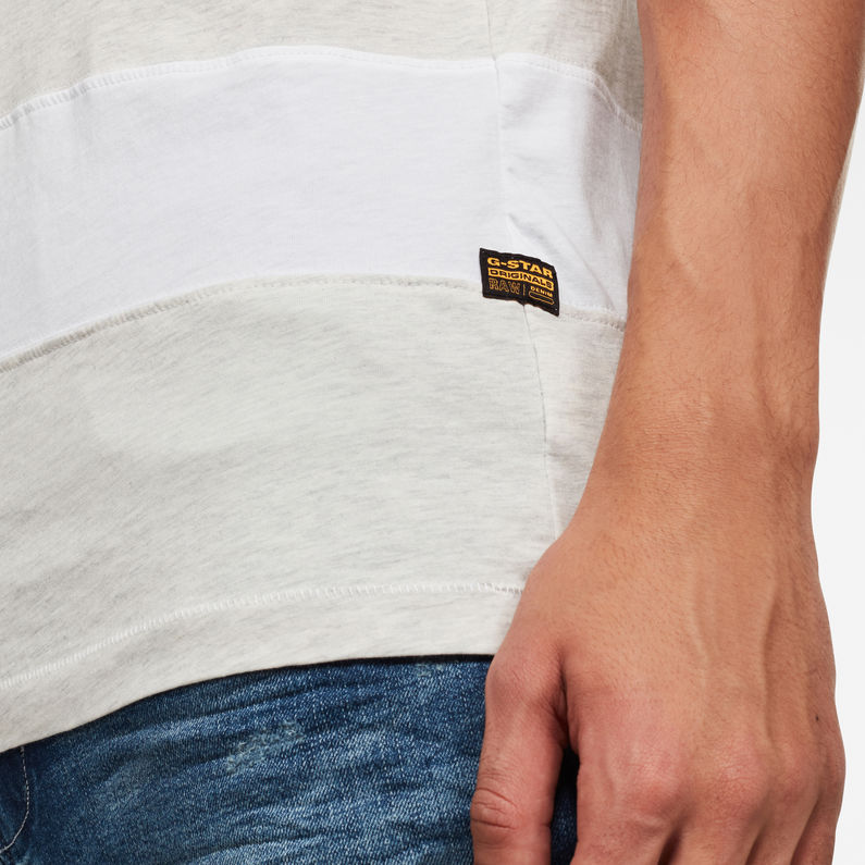 G-Star RAW® Block Stripe GR Tank Top White detail shot