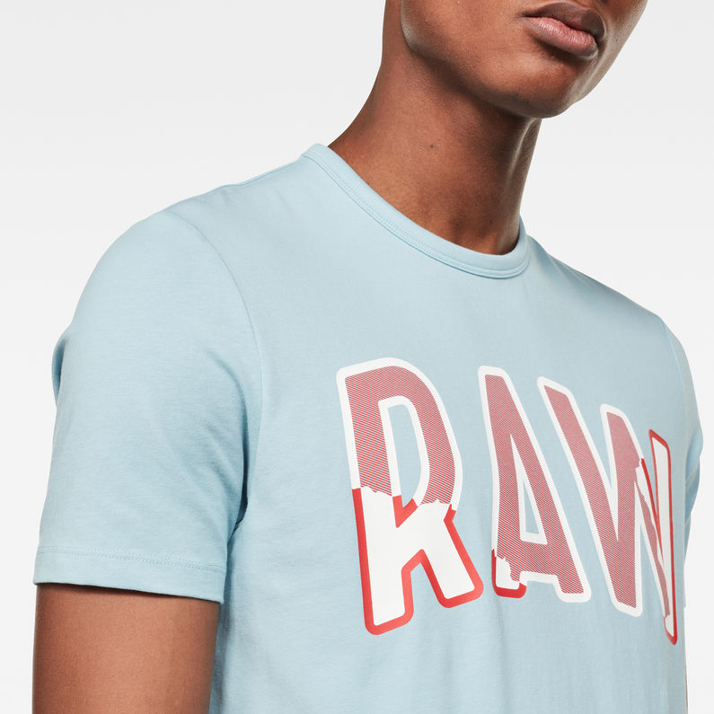 G-Star RAW® Multi Layer RAW GR Slim T-Shirt Light blue detail shot