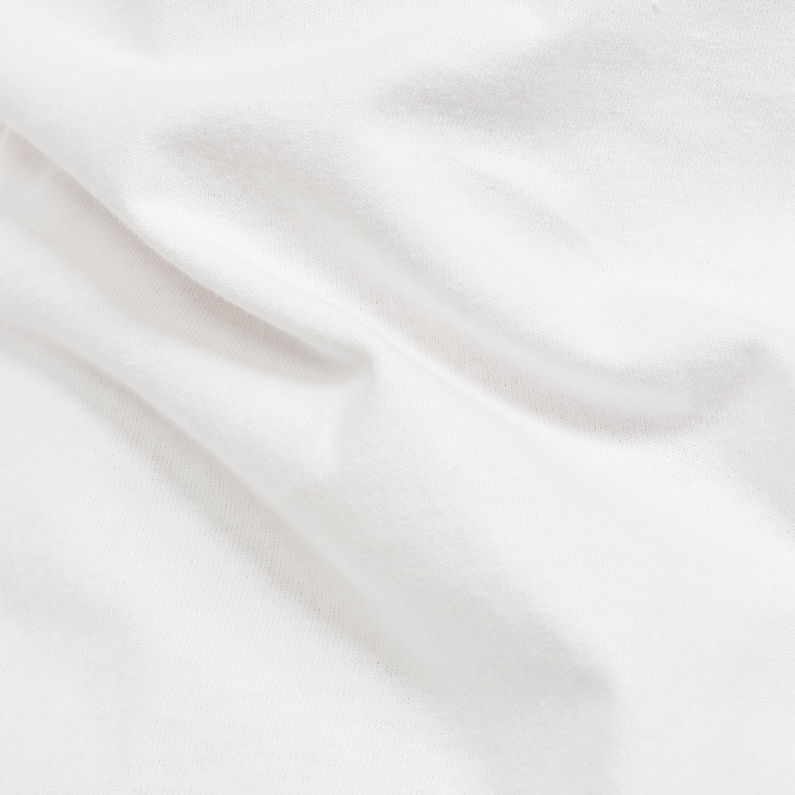 G-Star RAW® Multi Arm GR Shield T-Shirt White fabric shot