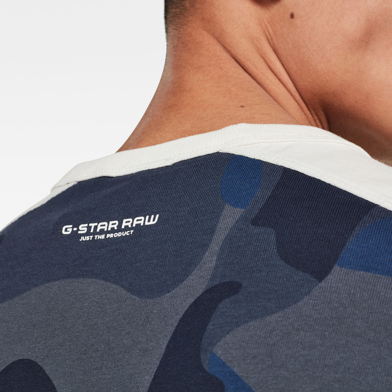 G-Star RAW® Baseball Allover GR T-Shirt Dark blue detail shot