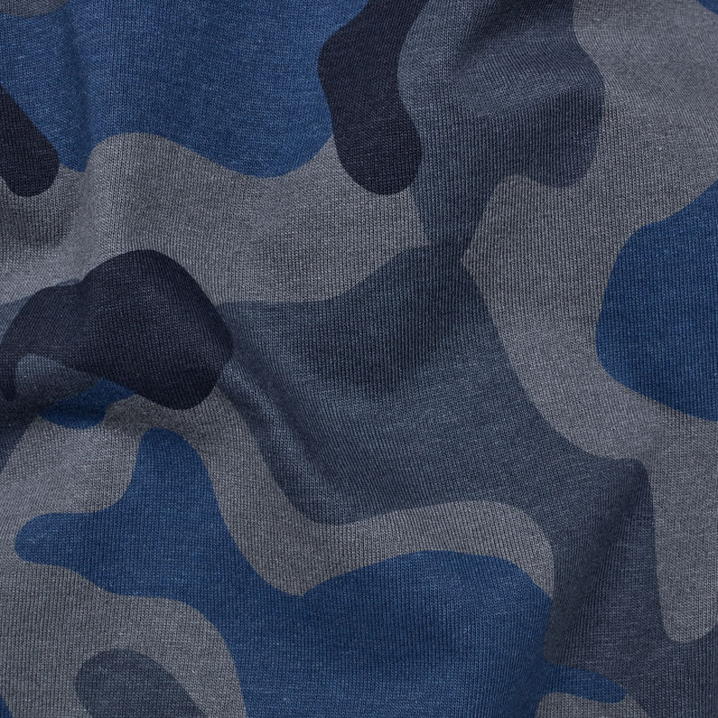 G-Star RAW® Baseball Allover GR T-Shirt Dark blue fabric shot