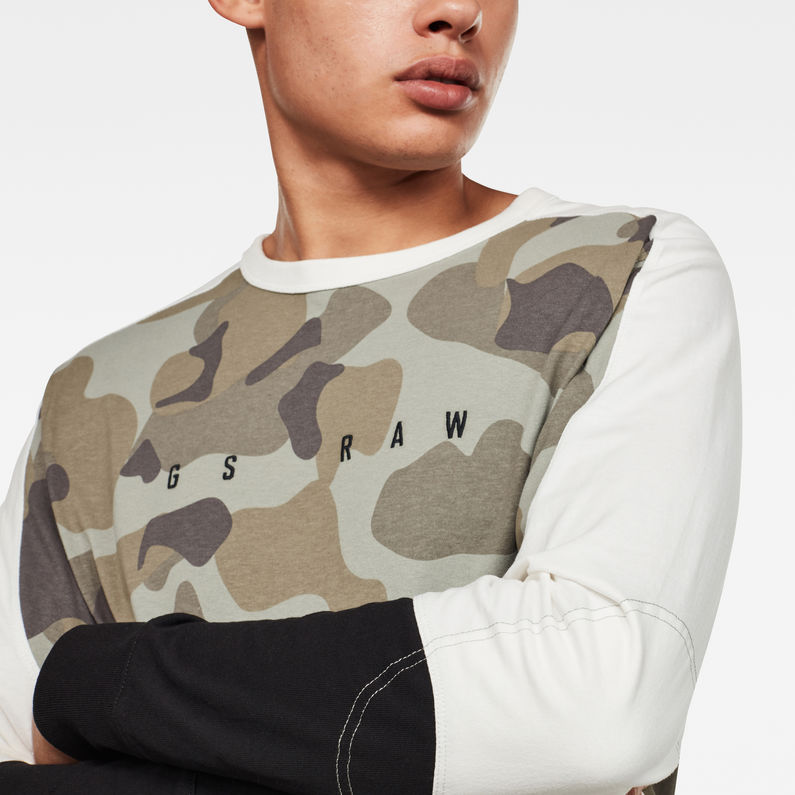 G-Star RAW® Baseball Allover GR T-Shirt Green detail shot