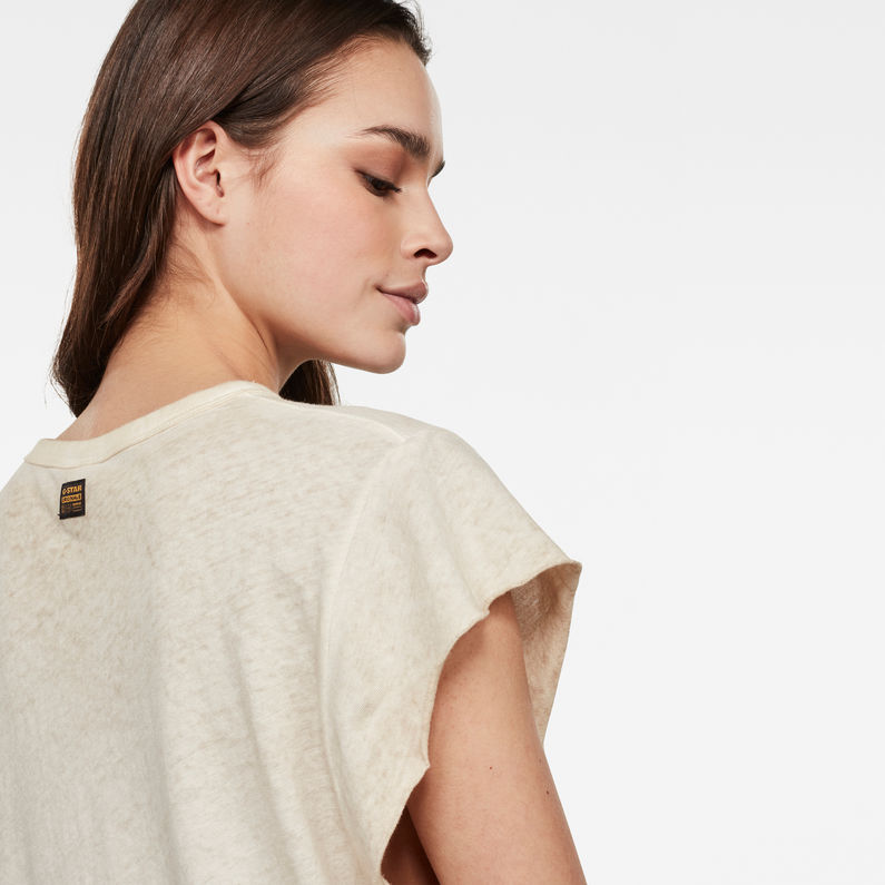 G-Star RAW® Gyre Knot Top Beige detail shot