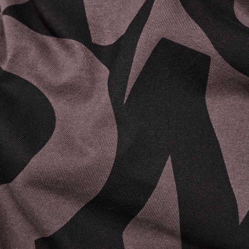 G-Star RAW® Raw Allover GR T-Shirt Black fabric shot